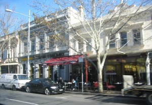 Cafe in Lygon Street  which is famous for Italian cuisine