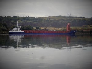 May have been unloading scrap metal and departed soon after this photo was taken