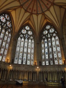 Inside the Chapter House attached to the minster. It was where the deans conducted church business and each one had a stone seat