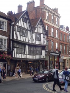 Building with wonky looking glass