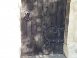 Detail from an external door