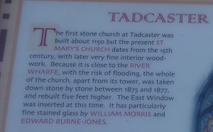 Information about the church from a town notice