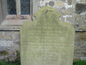 Tombstone of Joseph and Mary Holdsworth