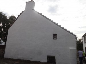 Note small opening in wall. It was designed to allow owls free entry and exit as they controlled vermin above the floor. Cats dealt with vermin at ground level. Many have been filled in, others glazed.