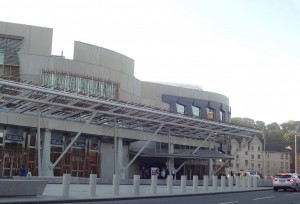 Section of the Scottish Parliament Buildings