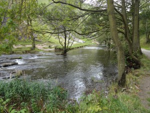 The Dove River when returning to the car park.