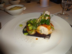 My main course which included several vegetable dishes to share ordered sepaertely