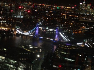 London Bridge among the coloured blobs