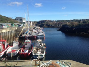 More boats A few men were working on a number of the boats throughout the day