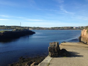 Looking down the harbour