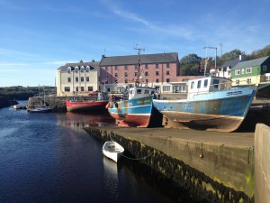 Looking down the harbour