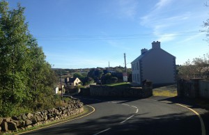 A bit further along the road and looking towards the harbour