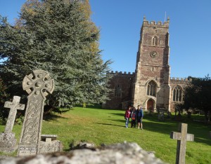 The church of St Mary the Virgin with some interesting Celtic tombstones 