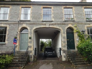 What looks like another carriage entrance