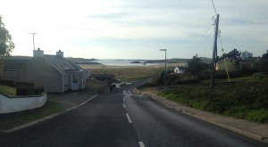 Walking away from the beach