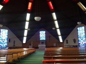 Inside the new church