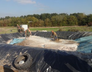 Steve had been out run by his kids so Son Number 1 did a swift change, ducked under the ropes and joined him