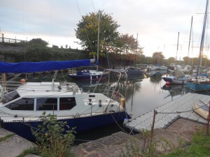 Boats tied up on the canal