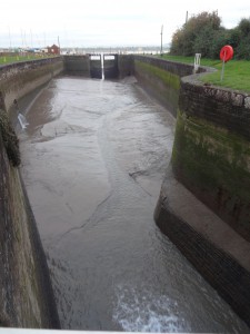 Lock devoid of water