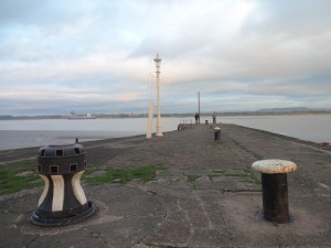 View of the harbour and also the old gas light