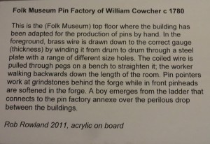 Information about painting and pin manufacture