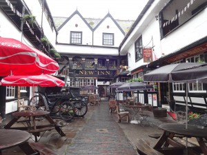 Looking from the street entrance