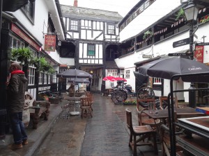 View from the back of the courtyard looking towards the street entrance
