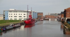 Heading down the canal from the main docks area