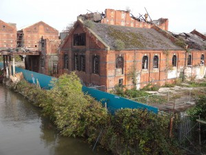 Old warehouse was burnt a couple of weeks before my visit