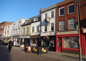 Quieter end of Southgate St before the dock area