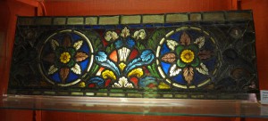 Stained glass made about 1220 and originally from Canterbury Cathedral