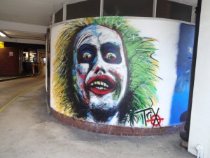 Yjos one greeted drivers as they drove towards the entrance of the multistory car park opposite my hotel