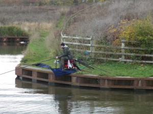 A fisherman at the turnaround point of the trip. Another one had started to set up just before that point.